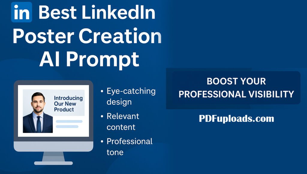 Best LinkedIn Poster Creation AI Prompt to Boost Your Professional Visibility LinkedIn Poster Creation AI Prompt